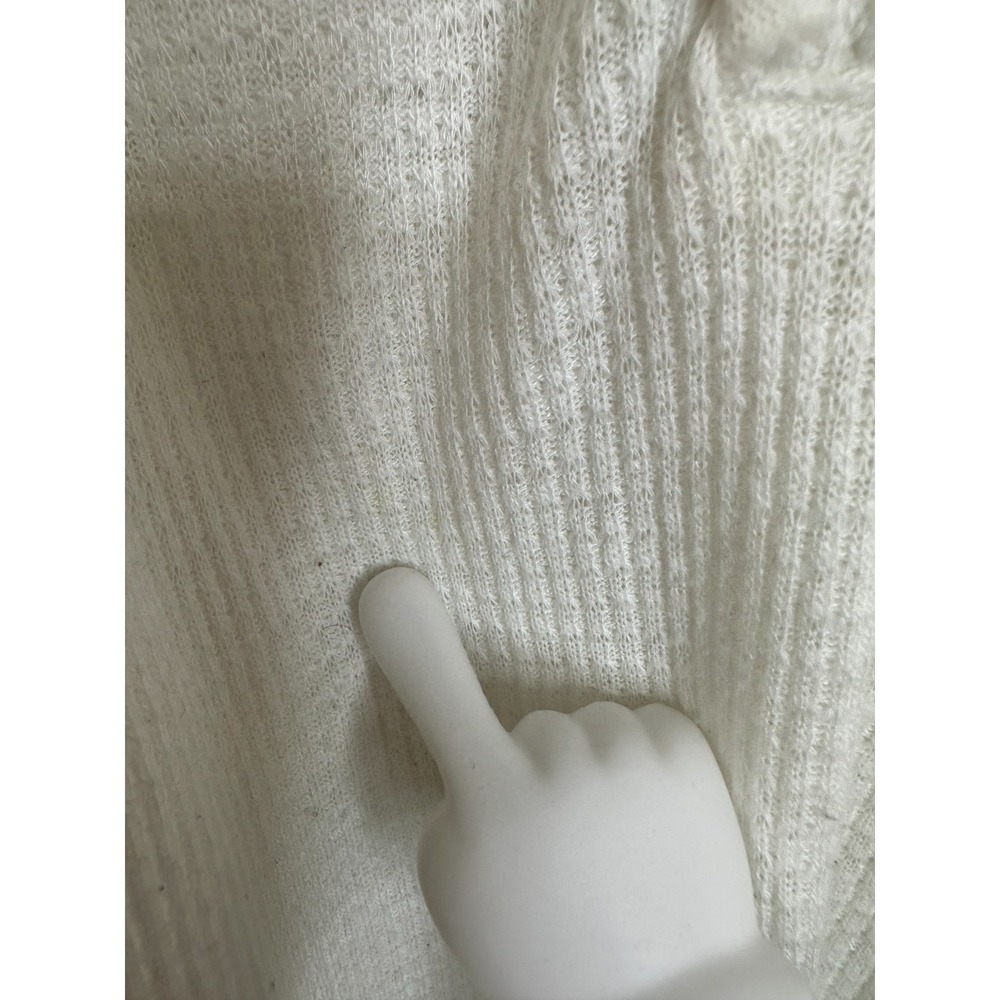 Free People We The Free Must Have Henley Tunic Oversized White Top Small - Picture 7 of 10